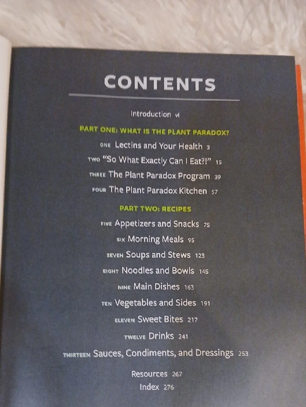 The Plant Paradox Cookbook by Steven R. Gundry - White & Orange Cover